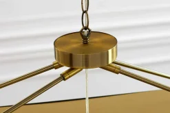 Glamouröse Hängelampe ROYAL 80cm messing gold Metall Ketten-Design Hängeleuchte