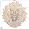 Goldene Wanddeko WILDLIFE LION 35cm gold Metall Löwenkopf-Skulptur handmade