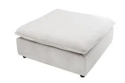 Großer Hussenhocker HEAVEN 100cm natur Leinenstoff