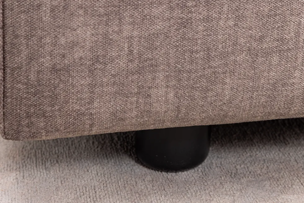 Großes Sofa LOFT 210cm taupe Vogue Velours Samt 3-Sitzer Couch Taschenfederkern