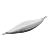 Handgearbeitete Deko Schale SILVER LEAF 40cm silber Aluminium