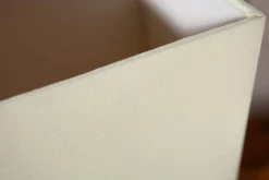 Handgearbeitete Treibholz Tischleuchte EUPHORIA 45cm beige mit Leinenschirm