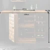 Handgearbeiteter Barschrank MOSAICO 130cm braun Sheeshamholz stone finish 3D Effekt