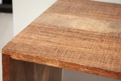 Handgearbeiteter Beistelltisch MAKASSAR 45cm natur Mangoholz Massivholz Nachttisch Regal