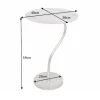 Handgearbeiteter Beistelltisch ABSTRACT LEAF 40cm silber