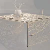 Handgearbeiteter Couchtisch ABSTRACT 60cm Alu gold im Gap Design