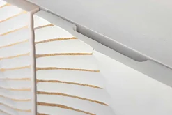 Handgearbeitetes Sideboard GOLDEN SUNSET 180cm weiß gold Mangoholz Metallbeine