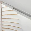 Handgearbeitetes Sideboard GOLDEN SUNSET 140cm weiß mit 3D Schnitzereien gold Mangoholz Metallbeine