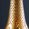 Handgefertigte Hängelampe ORIENT LIVING 50cm gold Eisen Tropfenform