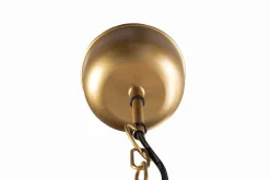 Handgefertigte Hängelampe ORIENT LIVING 50cm gold Eisen Tropfenform
