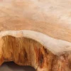 Handgefertigte Hängeleuchte HYPNOTIC 50cm natur Longan Massivholz