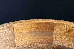 Handgefertigte Schale PURE NATURE 40cm natur Mangoholz rund mit Deckel Schmuck-Dose