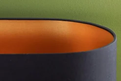 Handgefertigte Stehlampe WARDROBE 155cm schwarz gold natur Eisenholz Massivholz