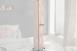 Handgefertigte Stehlampe NATURE ART 173cm aus Longan-Massivholz
