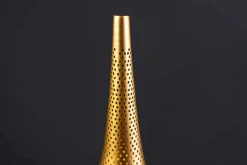 Handgefertigte Stehlampe ORIENT LIVING 50cm gold Eisen Tropfenform