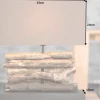 Handgefertigte Tischlampe PERIFERE 40cm braun Treibholz Leinenschirm