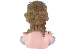 Handgefertigte Tischlampe LADY 60cm mehrfarbig Büste mit Lampenkugel