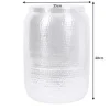 Handgefertigter Beistelltisch ORIENT STORAGE 50cm silber Hammerschlag Design mit Stauraum rund