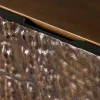 Handgefertigtes Highboard CROCO 120cm braun Mangoholz massiv 3D-Design
