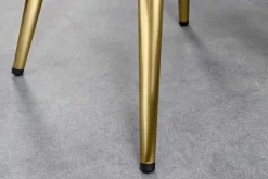 Höhenverstellbarer Barhocker INDUSTRIAL gold schwarz Metall rund drehbar Industrial Design