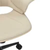 Höhenverstellbarer Bürostuhl MANHATTAN natur Eiche creme beige Kunstleder drehbar