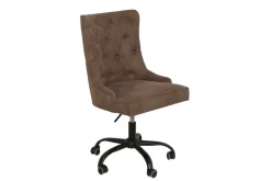 Höhenverstellbarer Bürostuhl VICTORIAN vintage taupe mit Armlehne