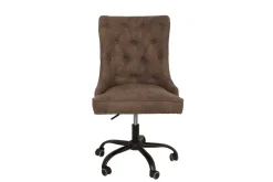 Höhenverstellbarer Bürostuhl VICTORIAN vintage taupe mit Armlehne