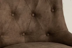 Höhenverstellbarer Bürostuhl VICTORIAN vintage taupe mit Armlehne