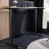 Höhenverstellbarer Schreibtisch OAK DESK 120cm natur Eiche schwarz Metall