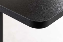 Höhenverstellbarer Schreibtisch BLACK DESK 140cm anthrazit schwarzes Metallgestell