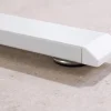 Höhenverstellbarer Schreibtisch WHITE DESK 140cm weiß Metallgestell Bürotisch