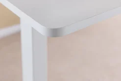 Höhenverstellbarer Schreibtisch WHITE DESK 140cm weiß Metallgestell Bürotisch