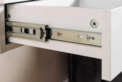 Hängender Nachttisch FLOATING 35cm weiß Regal mit Schublade