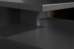 Hängender Nachttisch FLOATING 35cm schwarz Regal mit Schublade