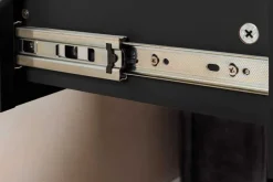 Hängender Nachttisch FLOATING 35cm schwarz Regal mit Schublade