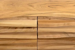 Hängendes Sideboard RELIEF 175cm natur Akazie Massivholz mit Schubladen