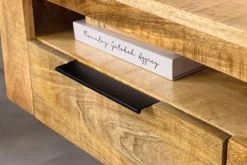 Hängendes TV-Board IRON CRAFT 160cm natur Mango Massivholz drei Schubladen Lowboard