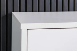 Hängendes TV-Board LOFT 150cm weiß natur fünf Fächer mit Schublade