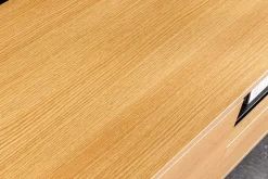 Hängendes TV-Board LOFT 200cm natur schwarz sieben Fächer mit Schublade