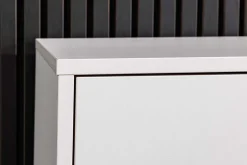 Hängendes TV-Board LOFT 200cm weiß natur sieben Fächer mit Schublade