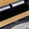 Hängendes TV-Board LOFT 150cm natur schwarz fünf Fächer mit Schublade