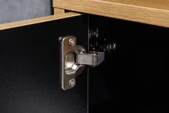 Hängendes TV-Board LOFT 150cm natur schwarz fünf Fächer mit Schublade