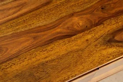 Hängendes TV-Board ORGANIC 160cm braun stone finish Sheeshamholz massiv mit Schubladen