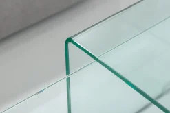 Hochwertiges 2er Set Glas Couchtisch FANTOME 100cm transparent