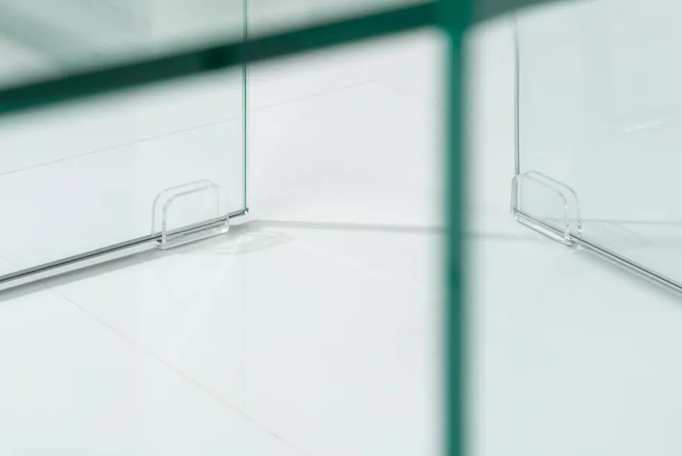 Hochwertiges 2er Set Glas Couchtisch FANTOME 100cm transparent