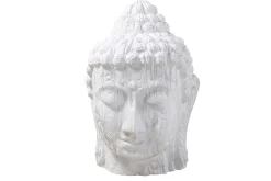 Imposanter XXL Kopf BUDDHA 110cm weiß GRC Beton
