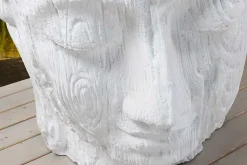 Imposanter XXL Kopf BUDDHA 110cm weiß GRC Beton