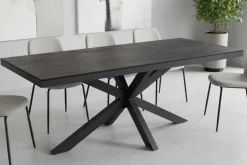 In- und Outdoor Esstisch GALAXIE 200cm anthrazit Keramik Aluminium wetterfest