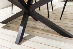 In- und Outdoor Esstisch GALAXIE 200cm anthrazit Keramik Aluminium wetterfest