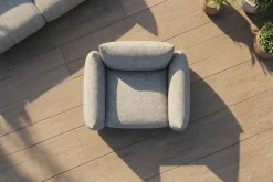 In- und Outdoor Gartensessel SEAHAWK anthrazit Aluminium Olefin 1-Sitzer Sofa wetterfest